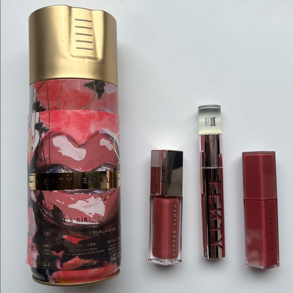 FENTY BEAUTY by Rihanna It's Riri Szn 3-Piece Lip Set Limited Edition - Picture 3 of 16
